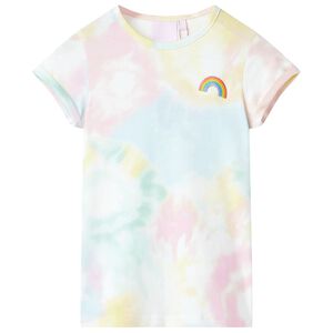 vidaXL T-shirt f&ouml;r barn flerf&auml;rgad 116