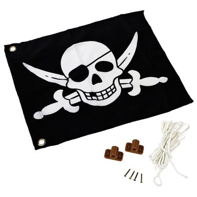 AXI Piratflagga svart och vit 55x45 cm A507.012.00