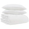 vidaXL Vinter T&auml;cke med kudde 3 pcs Vit Dunfj&auml;der