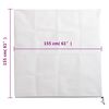 vidaXL Fiberdukar med blixtl&aring;s 4 st 70 g/m&sup2; 1,55x1,55 m