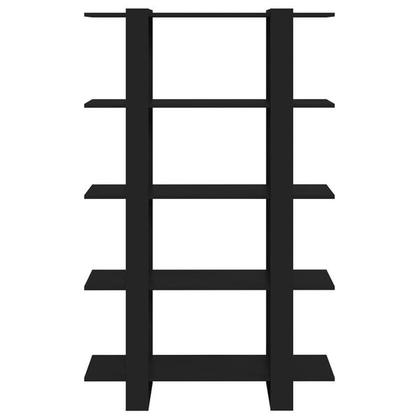 vidaXL Bokhylla/Rumsavdelare svart 100x30x160 cm