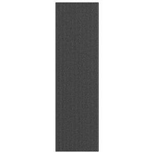 vidaXL D&ouml;rrmatta rand svart och gr&aring; 115x400 cm