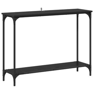 vidaXL Konsolbord Svart ek 101 x 30.5 x 75 cm Konstruerat tr&auml;