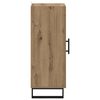 vidaXL Sideboard Artisan Ek 34,5 x 34 x 90 cm Konstruerat tr&auml; och j&auml;rn