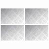 vidaXL Trappsteg 4 st 30 x 20 cm Silver Aluminium Rektangul&auml;r