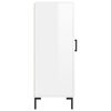 vidaXL Skåp vit högglans 34,5x34x90 cm konstruerat trä