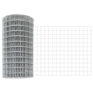 vidaXL Eurogärdsel Silver 0.4 x 10 m Varmförzinkat järn