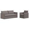 vidaXL Soffset 2 st Taupe Tyg