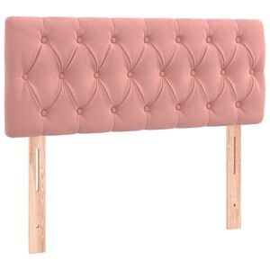 vidaXL S&auml;nggavel rosa 100 x 7 x 78/88 cm sammet