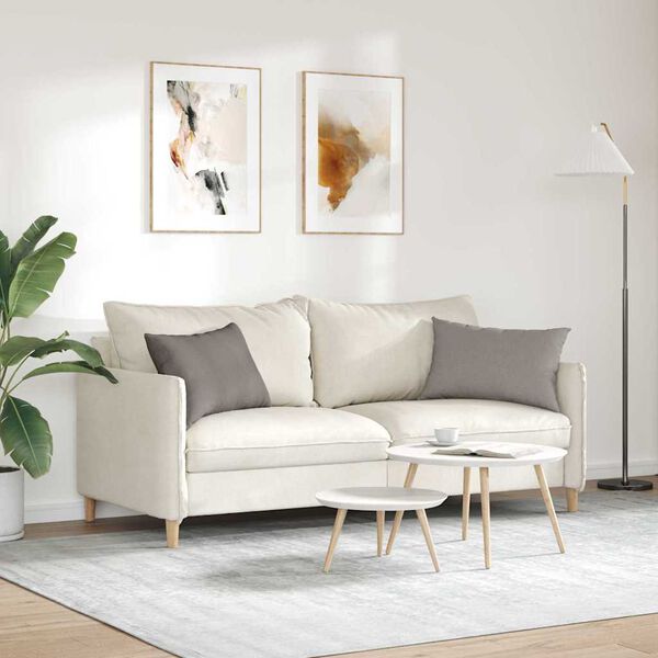 vidaXL Sofakuddar 2 pcs Taupe 60 x 40 cm tyg