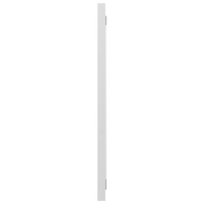 vidaXL Badrumsspegel vit högglans 90x1,5x37 cm spånskiva