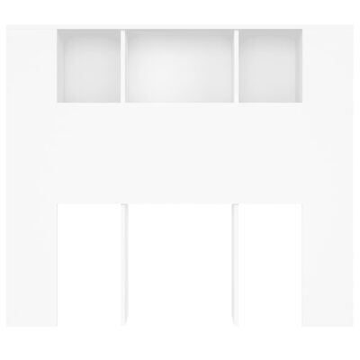 vidaXL Sänggavel med förvaring vit 120x18,5x102,5 cm