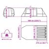 vidaXL Campingtält tunnel 4 personer blå vattentätt