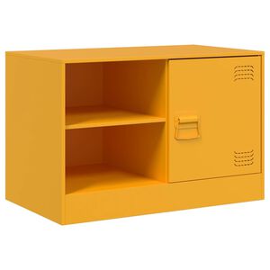 vidaXL TV-sk&aring;p senapsgul 67x39x44 cm st&aring;l