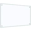 vidaXL Stänkskydd 2 st transparent 80x50 cm härdat glas