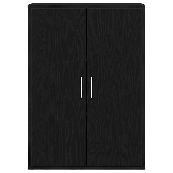 vidaXL Sideboard Svart Ek 60 x 31 x 84 cm Konstruerat trä