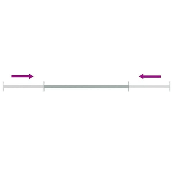 vidaXL Justerbart inkrypningsskydd för fönster 710-1200 mm