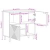 vidaXL Sideboard Naturf&auml;rg 80 x 33,5 x 75 cm Massivt Akaciatr&auml;
