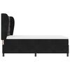 vidaXL B&auml;ddfj&auml;der med madrass Svart 200 x 140 cm Polyester