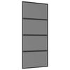 vidaXL Skjutd&ouml;rr 90 x 205 cm H&auml;rdat Glas och Aluminium