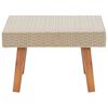 vidaXL Trädgårdsbord konstrotting beige