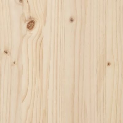 vidaXL Sängram massivt trä 120x200 cm