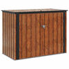 vidaXL Tr&auml;dg&aring;rdsf&ouml;rvaringsl&aring;da Brun 151,5 x 82 x 110,5 cm St&aring;l