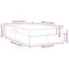 vidaXL F&ouml;rvaringss&auml;ng med madrass Ljusgr&aring; 120 x 190 cm Sammet