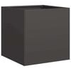 vidaXL Odlingsl&aring;da svart 40x40x40 cm kallvalsat st&aring;l