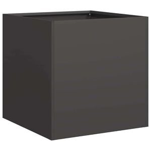 vidaXL Odlingsl&aring;da svart 40x40x40 cm kallvalsat st&aring;l