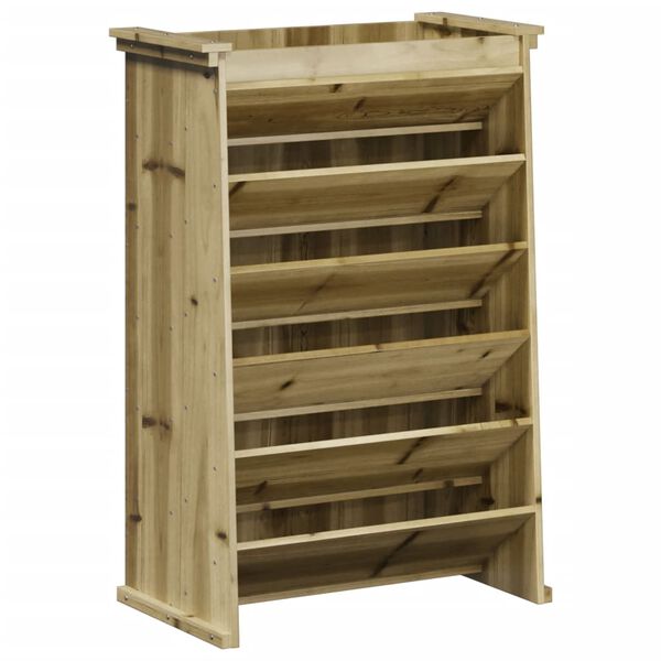vidaXL Odlingshylla f&ouml;r &ouml;rter 69x40x101,5 cm impregnerad furu