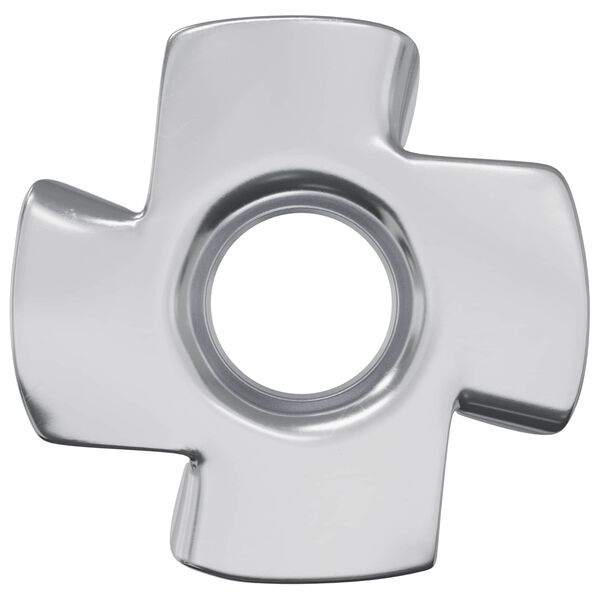 vidaXL Prongad T-mutter 2 pcs Silver M6 mm St&aring;l