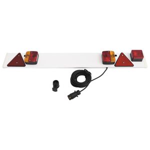 vidaXL Sl&auml;pvagnsbelysning r&ouml;d 115x7x14 cm 12V klassisk gl&ouml;dlampa