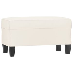vidaXL B&auml;nk gr&auml;ddvit 70x35x41 cm konstl&auml;der