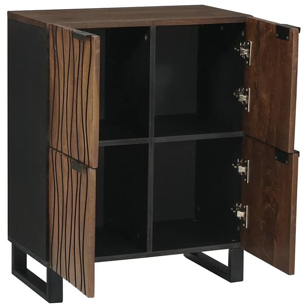 vidaXL Medielagringssk&aring;p och hyllor Brun 60 x 33.5 x 75 cm