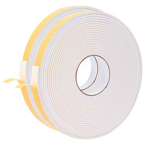 vidaXL Sj&auml;lvh&auml;ftande skumtape 2 st Vit 20mm x 10m CR skum