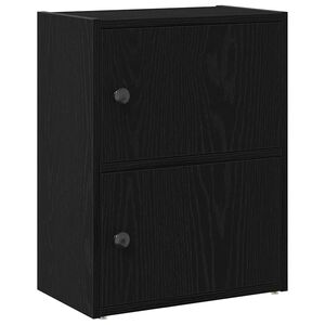 vidaXL Bokhylla svart ek 40x24x52 cm konstruerat tr&auml;