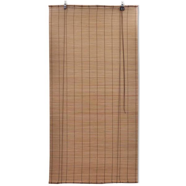 vidaXL Rullgardin i bambu 120 x 160 cm brun