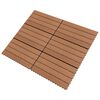 vidaXL Markplattor WPC 60x30 cm 6 st 1 m² brun