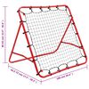 vidaXL Justerbart fotbollsmål Kickback Rebounder 100 x 100 cm