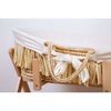 CHILDHOME Moses korg Raffia med madrass och dyna off-white