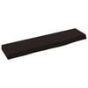 vidaXL V&auml;gghylla m&ouml;rkbrun 40x10x2 cm behandlad massiv ek