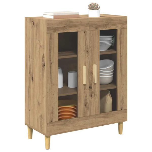 vidaXL Sideboard Artisan Ek 69,5 x 34 x 90 cm Konstruerat tr&auml;