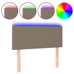 vidaXL S&auml;nggavel LED taupe 80x5x78/88 cm tyg