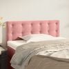 vidaXL Sänggavel rosa 90x5x78/88 cm sammet