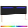 vidaXL LED huvuddyna Svart 180 cm Konstl&auml;der