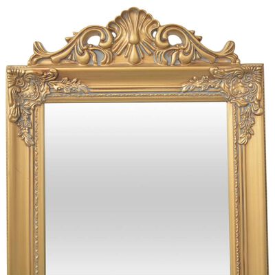 vidaXL Fristående spegel i barockstil 160x40 cm guld