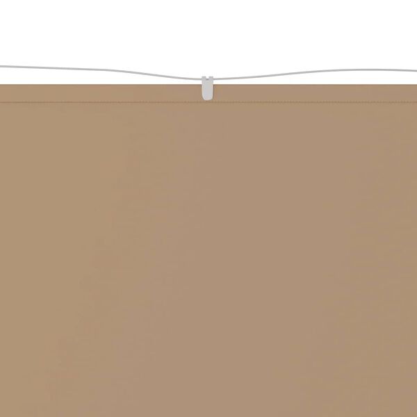 vidaXL Markis vertikal taupe 60x1200 cm oxfordtyg