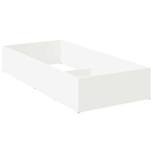 vidaXL S&auml;ngomramning f&ouml;r st&auml;llbar s&auml;ngbotten Vit 70 x 200 cm