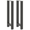 vidaXL Barbordsben antracit 2 st 40x(100-101) cm st&aring;l